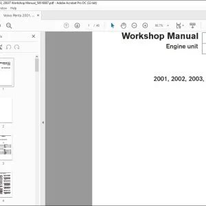 Volvo Penta 2001, 2002, 2003, 2003T Engine unit Workshop Manual_59518987 - PDF DOWNLOAD