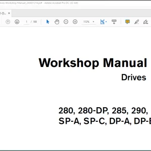 Volvo Penta 280, 280-DP, 285, 290, 290-DP SP-A, SP-C, DP-A, DP-B, DP-C Drives Workshop Manual_243431214 - PDF DOWNLOAD