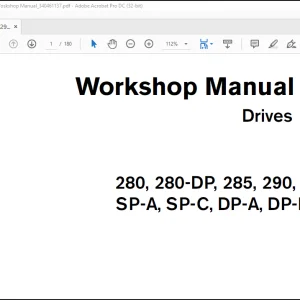 Volvo Penta 280, 280-DP, 285, 290, 290-DP SP-A, SP-C, DP-A, DP-B, DP-C Drives Workshop Manual_340461137 - PDF DOWNLOAD
