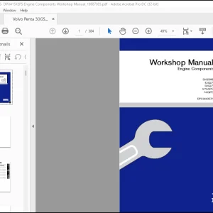 Volvo Penta 30GSMEFS- DPX415XEFS Engine Components Workshop Manual_19687085 - PDF DOWNLOAD