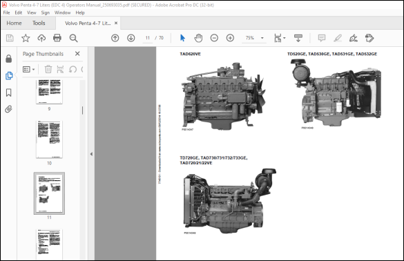 Volvo Penta 4-7 Liters (EDC 4) Operators Manual_250693035 - PDF ...