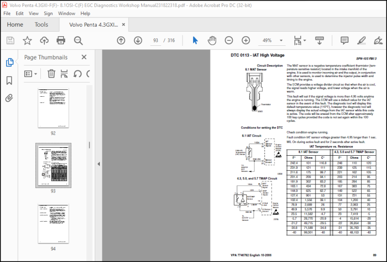 Volvo Penta 4.3GXI-F(F)- 8.1OSI-C(F) EGC Diagnostics Workshop ...