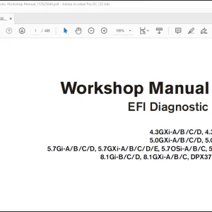 Volvo Penta 4.3GXi-A B C D- DPX420-B EFI Diagnostic Workshop Manual_153625644 - PDF DOWNLOAD