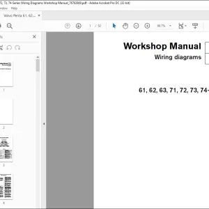 Volvo Penta 61, 62, 63, 71, 72, 73, 74-Series Wiring Diagrams Workshop Manual_76762869 - PDF DOWNLOAD