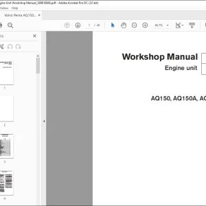Volvo Penta AQ150, AQ150A, AQ150B Engine Unit Workshop Manual_389818066 - PDF DOWNLOAD