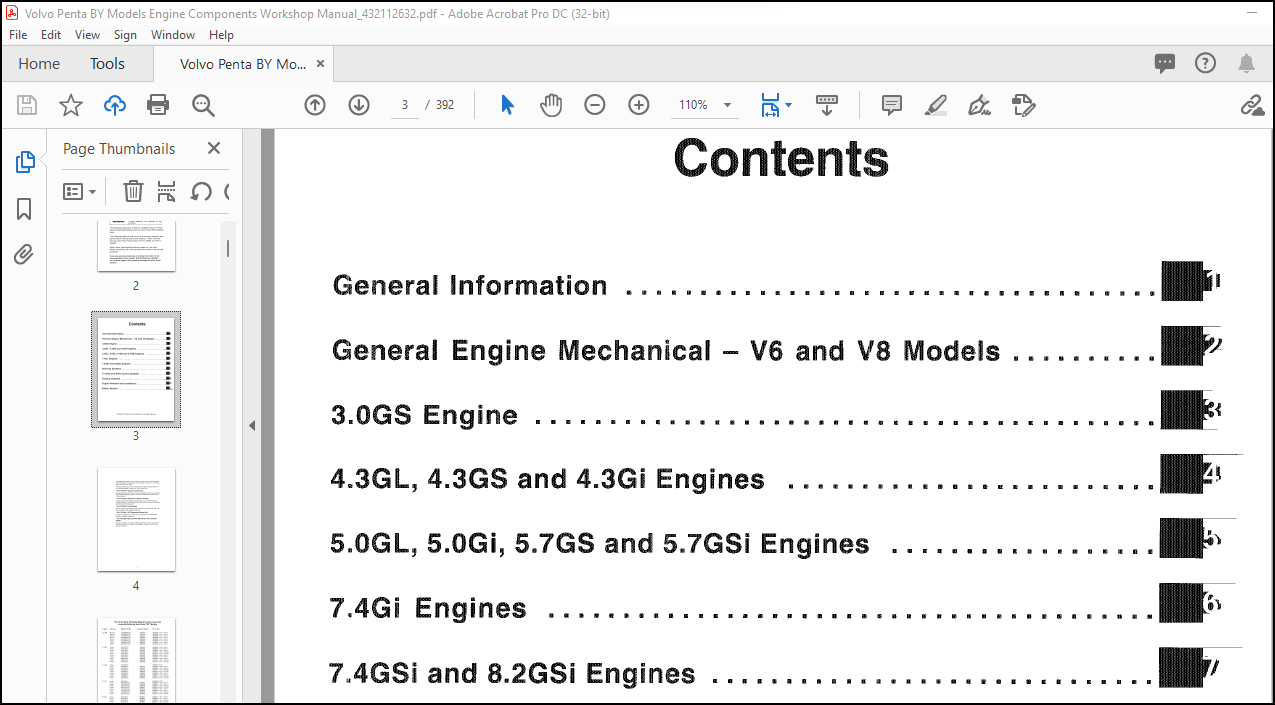 Volvo Penta BY Models Engine Components Workshop Manual_432112632 - PDF ...