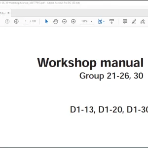 Volvo Penta D1 13 D1 20 D1 30 D2 40 Engine Group 21-26 30 Workshop Manual 345777913 - PDF DOWNLOAD
