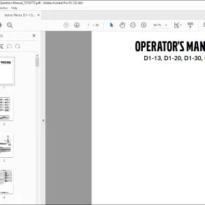Volvo Penta D1-13, D1-20, D1-30, D2-40 Operators Manual_72720772 - PDF DOWNLOAD