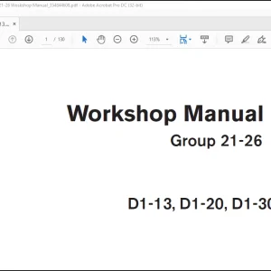 Volvo Penta D1-13, D1-20, D1-30, D2-40G Group 21-26 Woskshop Manual_354844608 - PDF DOWNLOAD