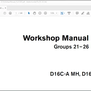 Volvo Penta D16C-A MH, D16C-A MG Groups 21-26 Workshop Manual_412213387 - PDF DOWNLOAD