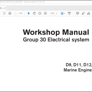 Volvo Penta D9 D11 D12 D13 D16 Marine Engines (EMS 2) Group 30 Electrical System Workshop Manual_459795522 - PDF DOWNLOAD