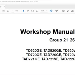 Volvo Penta Group 21-26 TdTad 520, 720, 721, 722ve Workshop Manual_462487404 - PDF DOWNLOAD