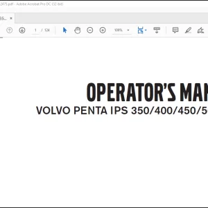 Volvo Penta IPS 350 400 450 500 600 Operators Manual_428222475 - PDF DOWNLOAD