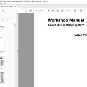 Volvo Penta IPS EVC-C Group 30 Electrical System Workshop Manual_77983060 - PDF DOWNLOAD