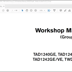 Volvo Penta TAD1240GE TAD1241GE-VE TAD1242GE-VE, TWD1240VE Group 22-26 Workshop Manual_381897674 - PDF DOWNLOAD