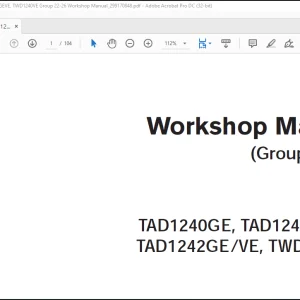 Volvo Penta TAD1240GE, TAD1241GE-VE, TAD1242GE-VE, TWD1240VE Group 22-26 Workshop Manual_299170848
