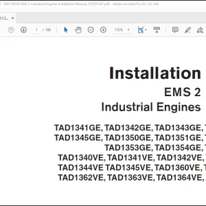 Volvo Penta TAD1341GE- TAD1355GE, TAD1340VE- TAD1365VE EMS 2 Industrial Engines Installation Manual_335391347 - PDF DOWNLOAD