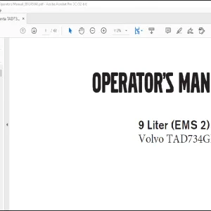 Volvo Penta TAD734GE 9 Liter(EMS 2) Operators Manual_381245668 - PDF DOWNLOAD