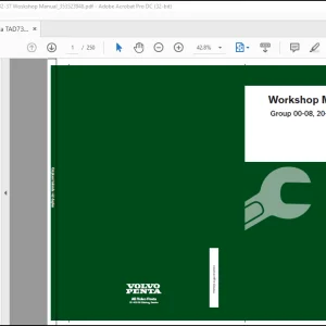 Volvo Penta TAD734GE Group 00-08, 20-26, 32-37 Workshop Manual_353523948 - PDF DOWNLOAD