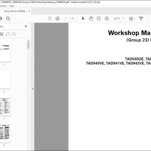 Volvo Penta TAD940GE, TAD941GE TAD940VE, TAD941VE, TAD942VE, TAD943VE (Group 23) EMS2 Workshop Manual_270898295 - PDF DOWNLOAD