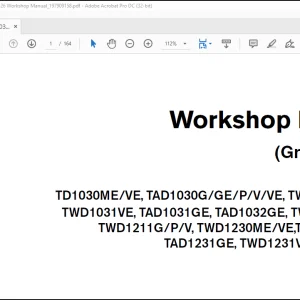 Volvo Penta TD1030ME VE TAD1232GE Group 20-26 Workshop Manual_197909158 - PDF DOWNLOAD