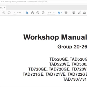 Volvo Penta TD520GE- TAD730-731-732-733GE Group 20-26 Workshop Manual_128167944 - PDF DOWNLOAD