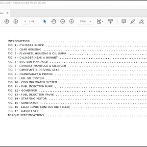 Yanmar 3TNV88F-ESBV Engine Parts Manual(50940138) - PDF DOWNLOAD