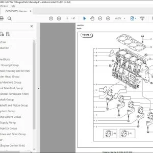Yanmar 4NTV98C-NGT Tier IV Engine Parts Manual 50960075 - PDF DOWNLOAD
