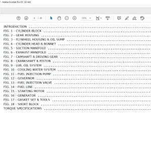 Yanmar 4TNV88-BXBV Engine Parts Manual 50940086 - PDF DOWNLOAD