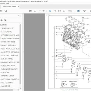 Yanmar 4TNV88C-KMS, 4TNV88C-KMSV Engine Parts Manual 50940248 - PDF DOWNLOAD