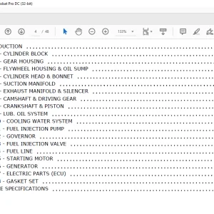 Yanmar 4TNV98-ZWBV1 Engine Parts Manual 50940083 - PDF DOWNLOAD
