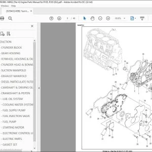 Yanmar 4TNV98C-NMS2 (Tier 4) Engine Parts Manual for R165, R165 (EU) 50940249B - PDF DOWNLOAD