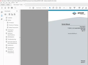 Dana Spicer T12000 3,4,6-speed Intermediate Drop VDT12000 Transmission Service Manual 907397-b - PDF DOWNLOAD