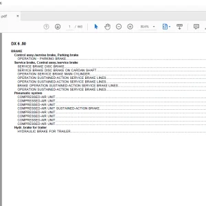 Deutz DX 6.50 Parts Catalog Manual - PDF DOWNLOAD
