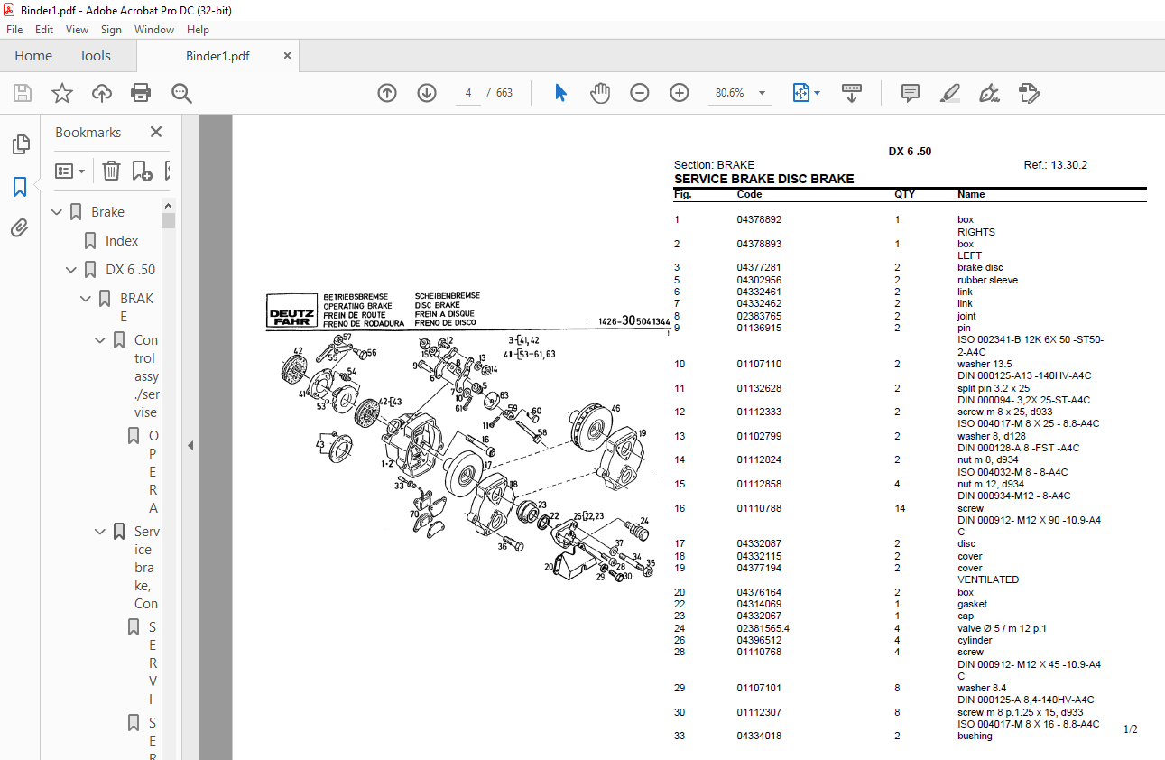 Deutz DX 6.50 Parts Catalog Manual - PDF DOWNLOAD - HeyDownloads ...