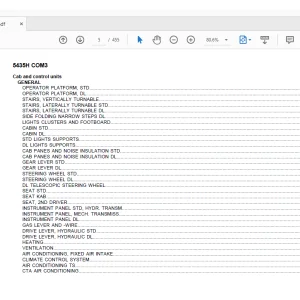 Deutz Fahr 5435H COM3 Parts Catalog Manual - PDF DOWNLOAD