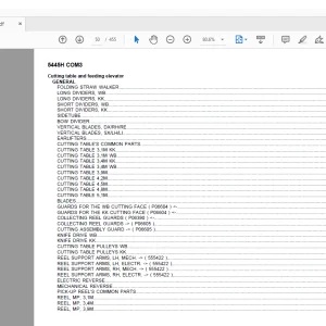 Deutz Fahr 5445H COM3 Parts Catalog Manual - PDF DOWNLOAD