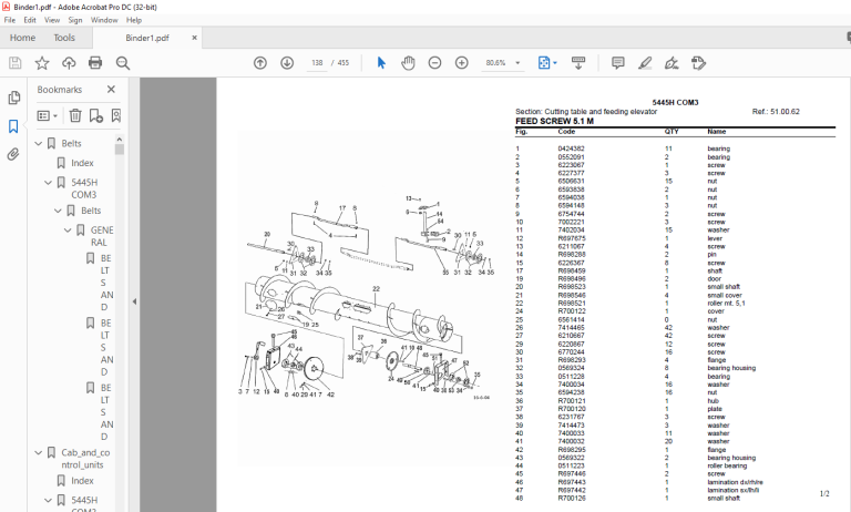 Deutz Fahr 5445H COM3 Parts Catalog Manual - PDF DOWNLOAD ...