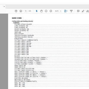 Deutz Fahr 5465H COM3 Parts Catalog Manual - PDF DOWNLOAD
