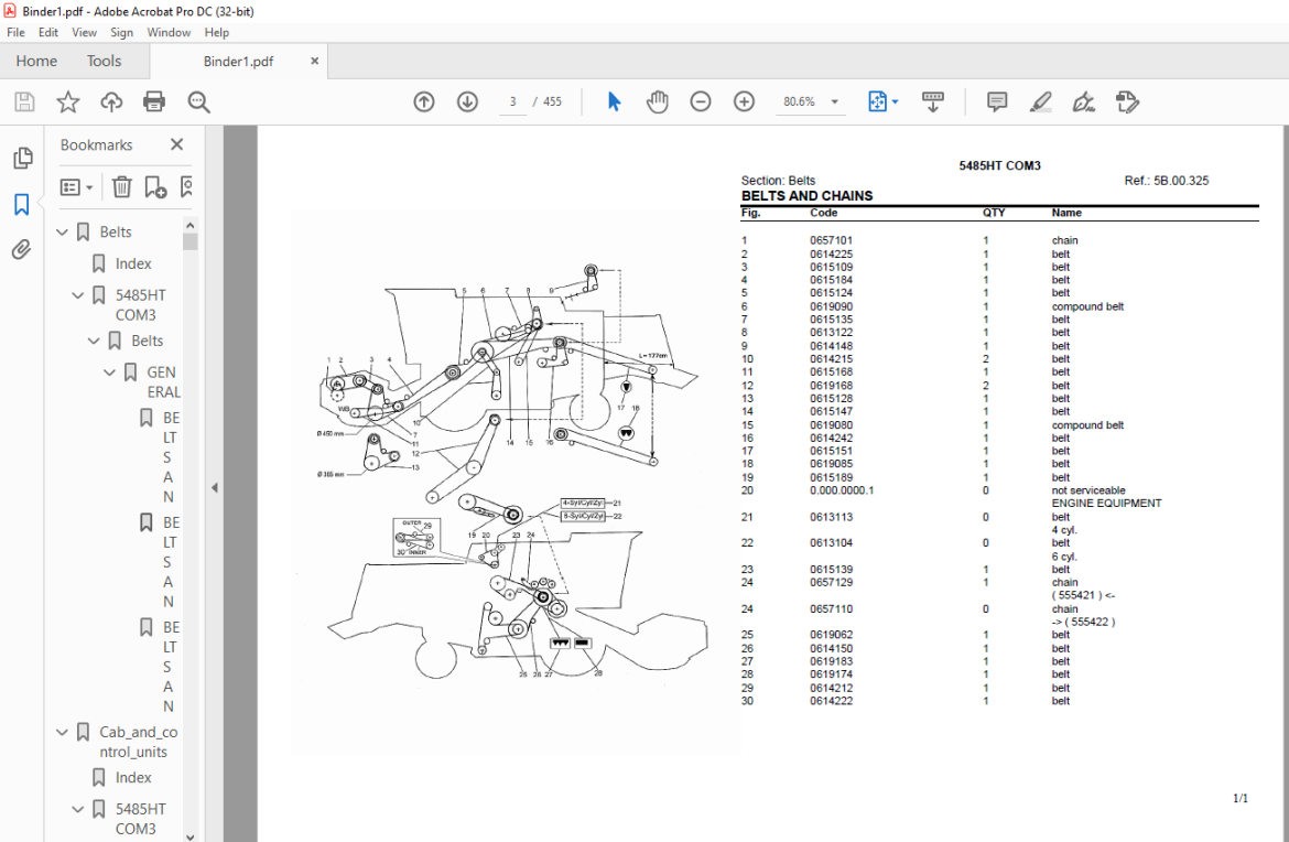 Deutz Fahr 5485ht Com3 Parts Catalog Manual - Pdf Download 