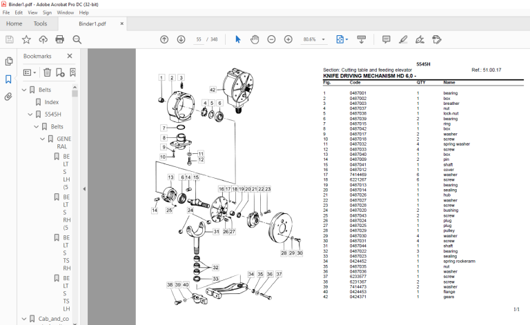 Deutz Fahr 5545H Parts Catalog Manual - PDF DOWNLOAD - HeyDownloads ...