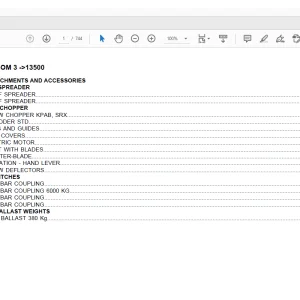 Deutz Fahr 5650 H COM 3 -13500 Parts Catalog Manual -  PDF DOWNLOAD