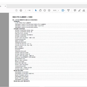 Deutz Fahr 5660 HTS Climber 13900 Parts Catalog Manual  - PDF DOWNLOAD