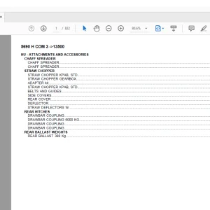 Deutz Fahr 5690 H COM3 After 13500 Parts Catalog Manual - PDF DOWNLOAD