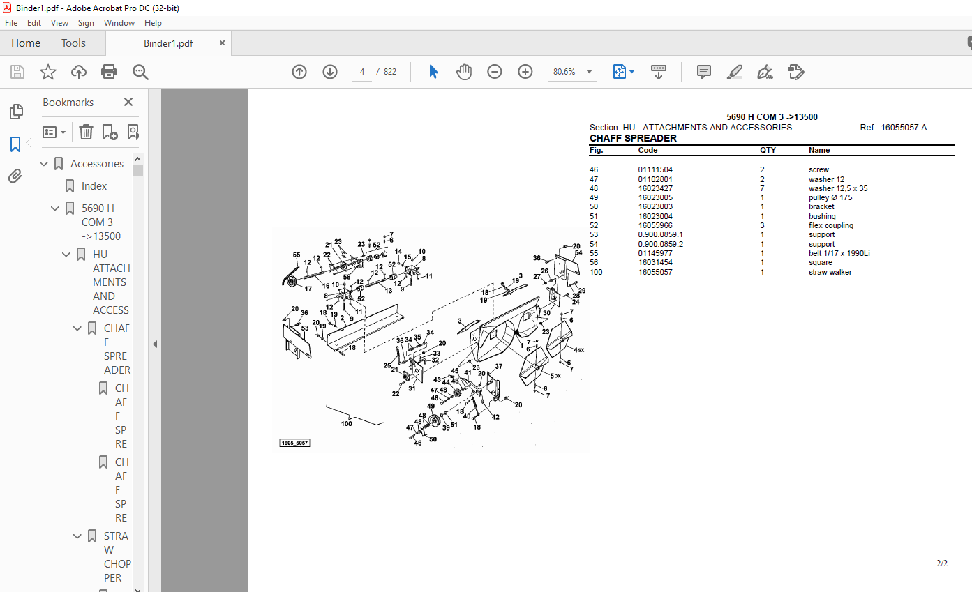 Deutz Fahr 5690 H COM3 After 13500 Parts Catalog Manual - PDF DOWNLOAD ...