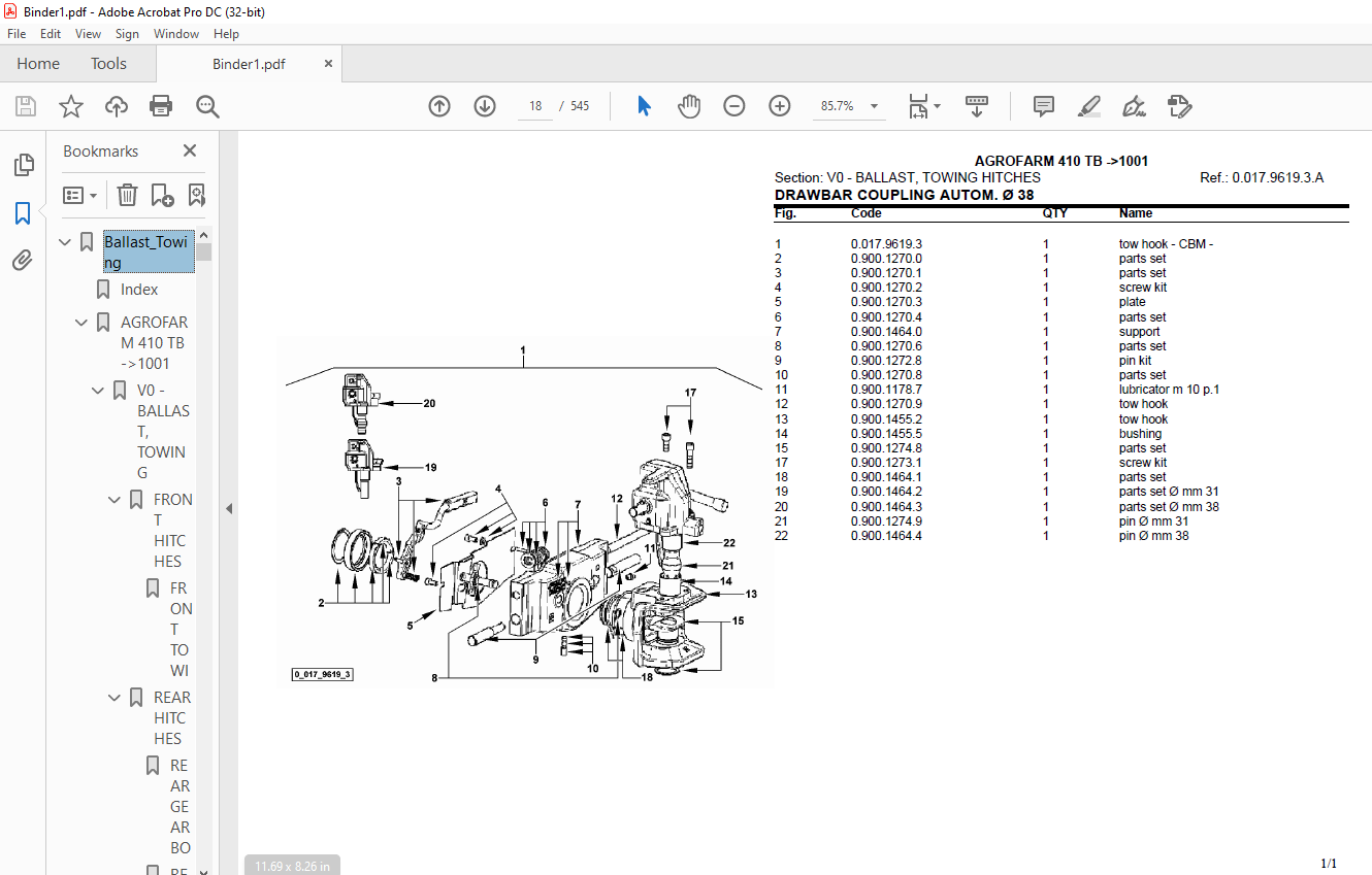 Deutz Fahr Agrofarm Tb Spare Parts Catalog Manual Pdf Download Heydownloads