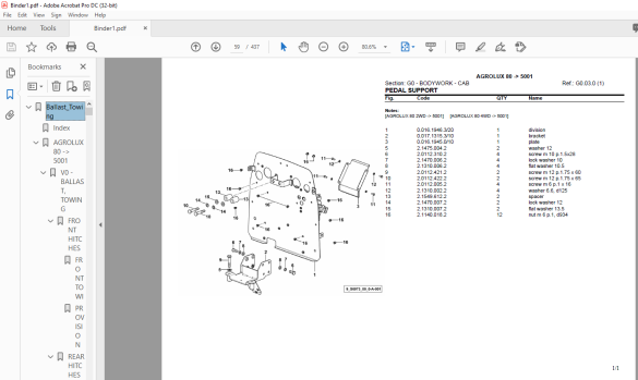 Deutz Fahr AGROLUX 80 - 5001 Parts Catalog Manual - PDF DOWNLOAD ...