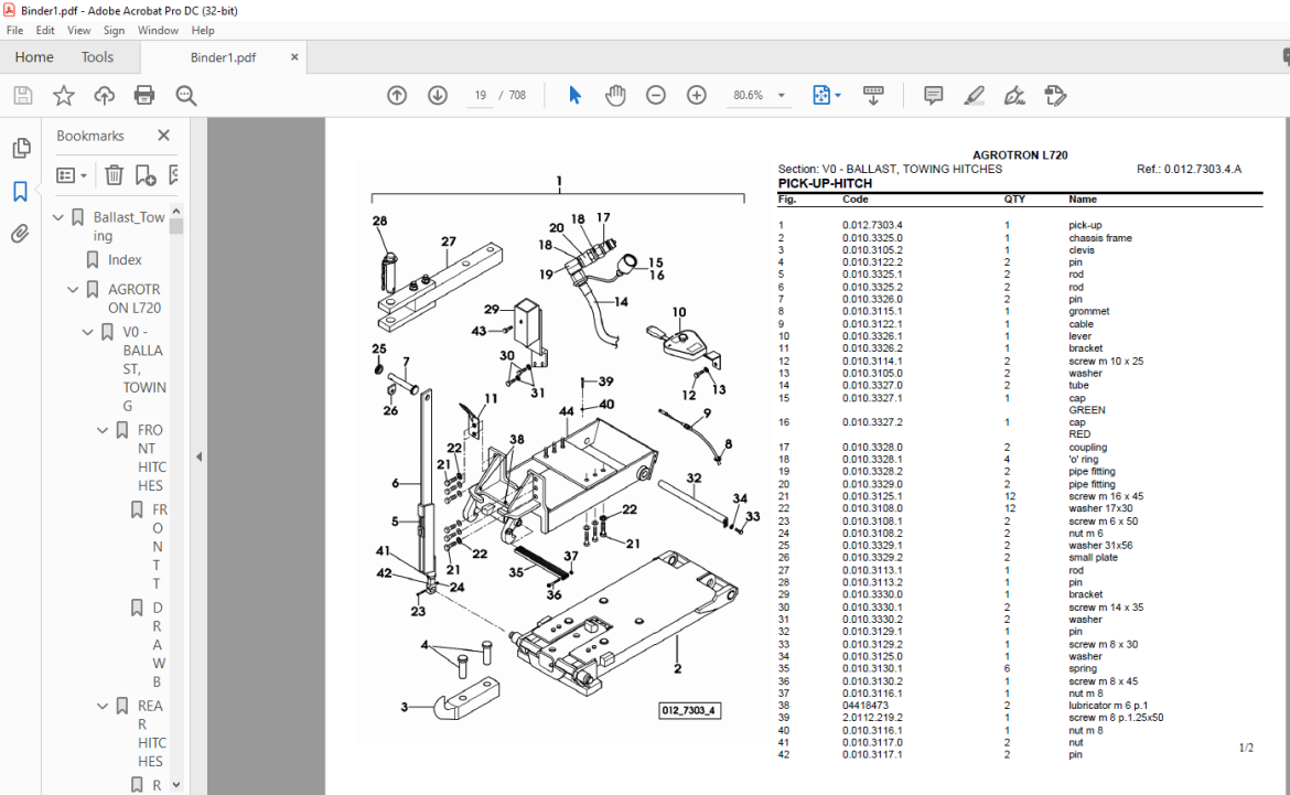 Deutz Fahr Agrotron L720 Parts Catalog Manual - Pdf Download 