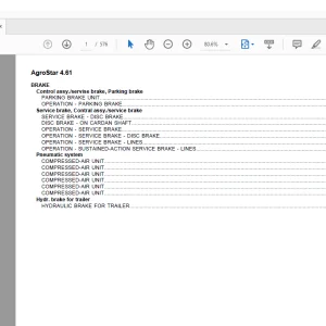 Deutz Fahr AgroStar 4.61 Parts Catalog Manual - PDF DOWNLOAD