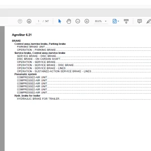 Deutz Fahr AgroStar 6.21 Parts Catalog Manual -  PDF DOWNLOAD